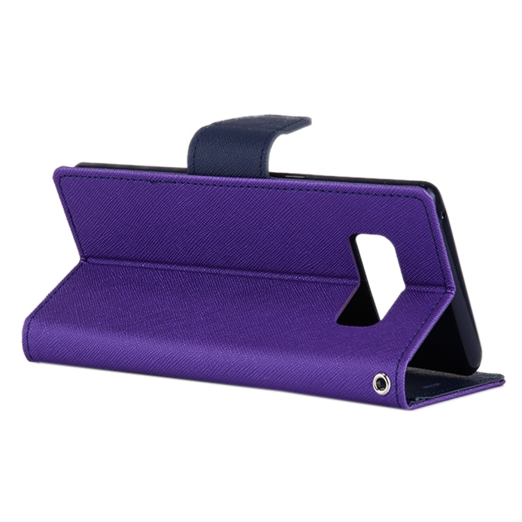 GOOSPERY FANCY DIARY for Galaxy Note 8 Cross Texture Horizontal Flip Leather Case with Card Slots & Wallet & Holder