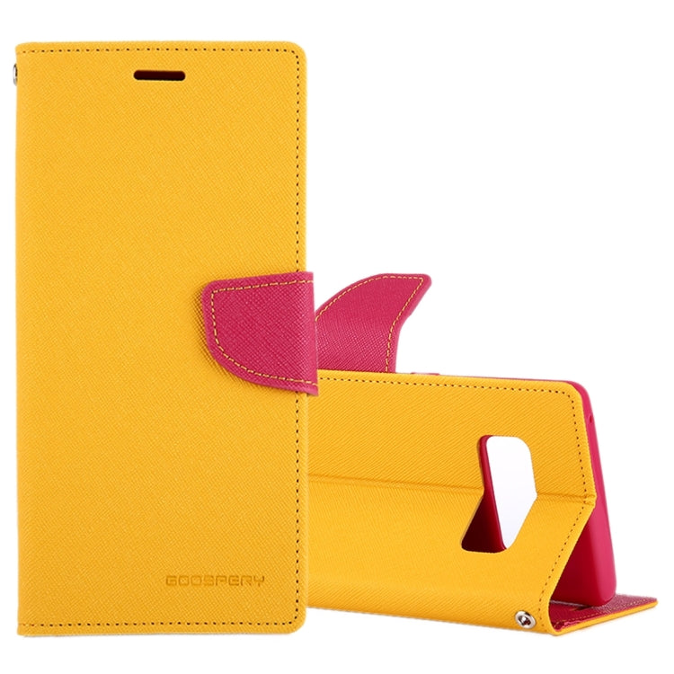 GOOSPERY FANCY DIARY for Galaxy Note 8 Cross Texture Horizontal Flip Leather Case with Card Slots & Wallet & Holder