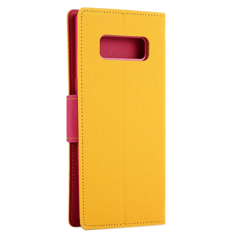 GOOSPERY FANCY DIARY for Galaxy Note 8 Cross Texture Horizontal Flip Leather Case with Card Slots & Wallet & Holder