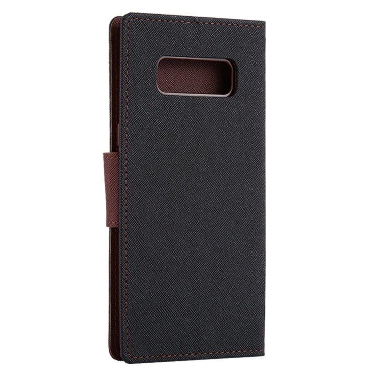 GOOSPERY FANCY DIARY for Galaxy Note 8 Cross Texture Horizontal Flip Leather Case with Card Slots & Wallet & Holder