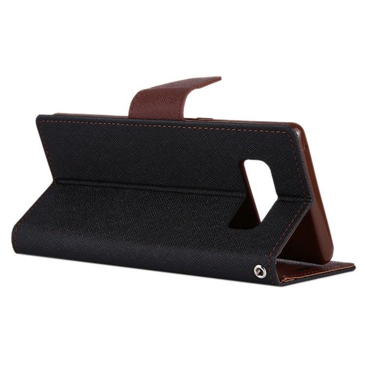 GOOSPERY FANCY DIARY for Galaxy Note 8 Cross Texture Horizontal Flip Leather Case with Card Slots & Wallet & Holder
