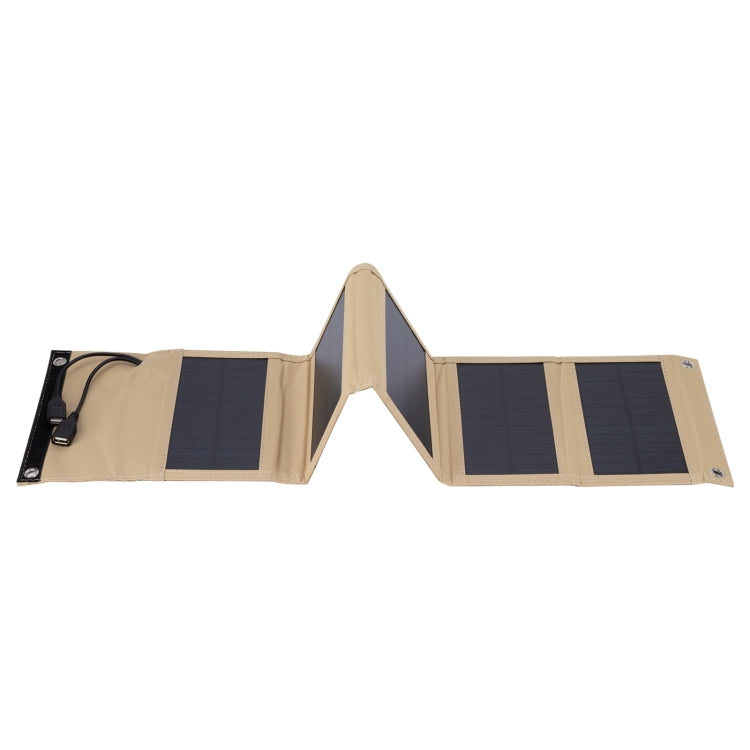 10W Monocrystalline Silicon Foldable Solar Panel Outdoor Charger with 5V Dual USB Ports