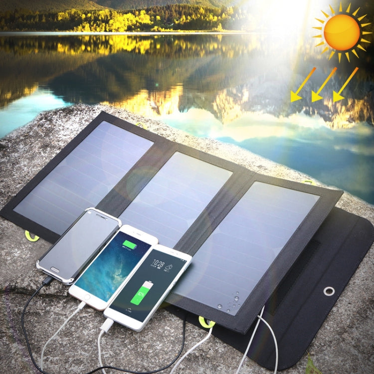 ALLPOWERS Solar Charger 5V 21W Built-in 6000mAh Battery Portable Solar Cells
