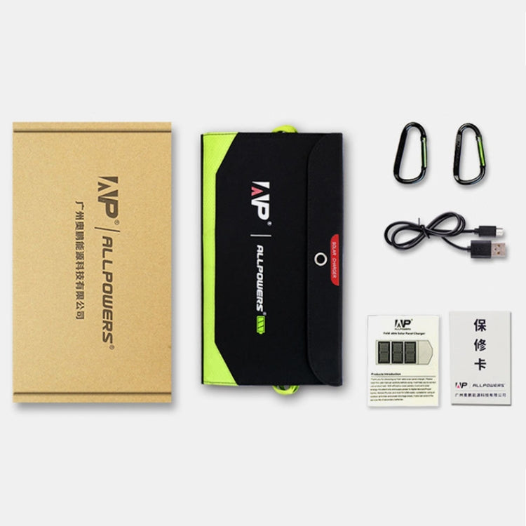 ALLPOWERS Solar Charger 5V 21W Built-in 6000mAh Battery Portable Solar Cells
