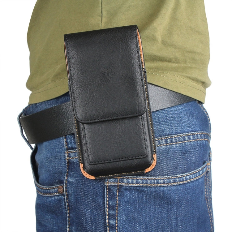 For Galaxy S7 / G930 & S6 / G920 & S6 Edge / G925 Classical Style Elephant Texture Vertical Flip Leather Case Waist Bag with Card Solts & Rrotatable Back Splint Size: 15.5 x 8.2 cm