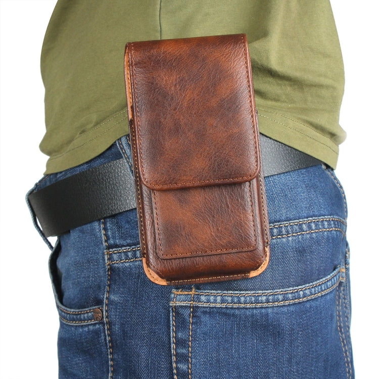 For Galaxy S7 / G930 & S6 / G920 & S6 Edge / G925 Classical Style Elephant Texture Vertical Flip Leather Case Waist Bag with Card Solts & Rrotatable Back Splint Size: 15.5 x 8.2 cm