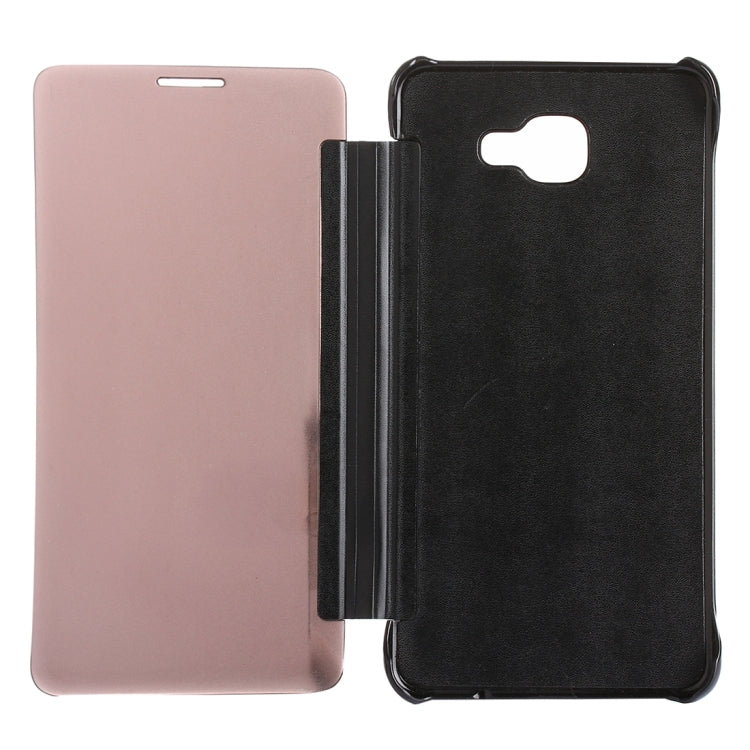 Electroplating Mirror Horizontal Flip Leather Case for Galaxy A9 (2016) / A900