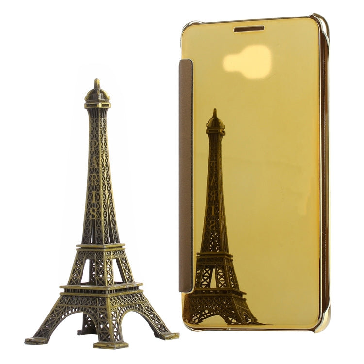 Electroplating Mirror Horizontal Flip Leather Case for Galaxy A9 (2016) / A900
