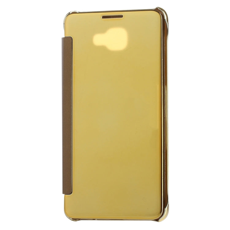 Electroplating Mirror Horizontal Flip Leather Case for Galaxy A9 (2016) / A900