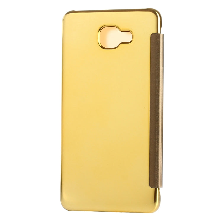 Electroplating Mirror Horizontal Flip Leather Case for Galaxy A9 (2016) / A900