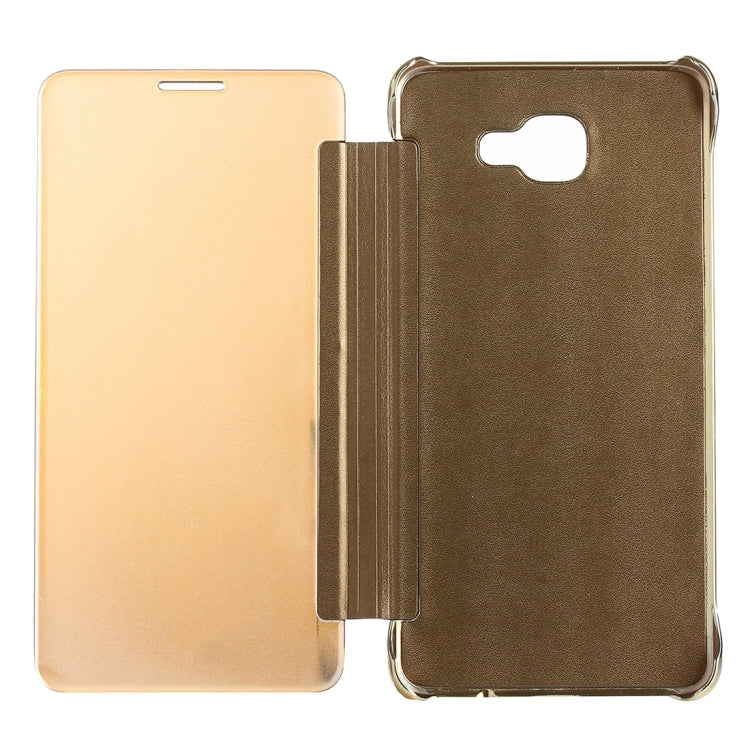 Electroplating Mirror Horizontal Flip Leather Case for Galaxy A9 (2016) / A900