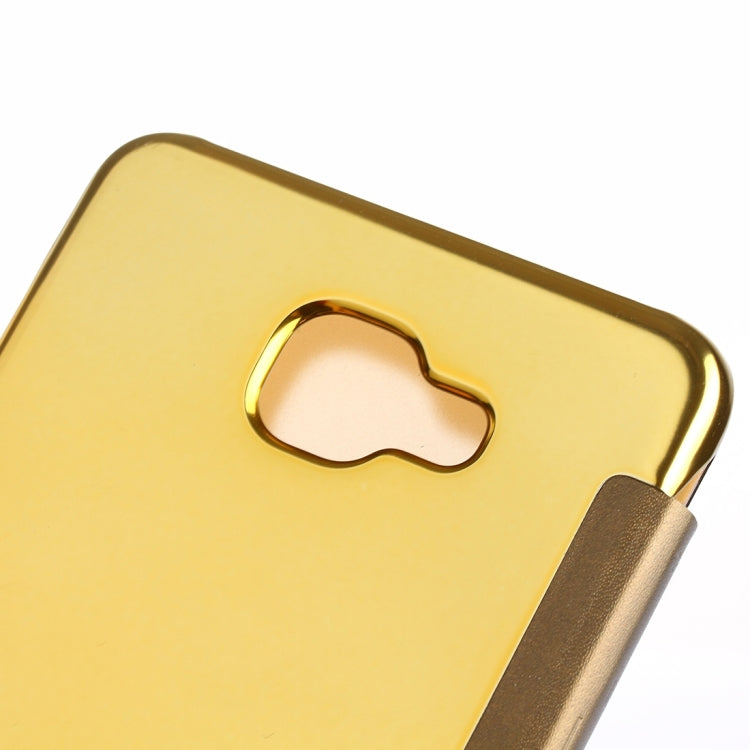 Electroplating Mirror Horizontal Flip Leather Case for Galaxy A9 (2016) / A900