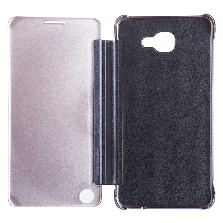 Electroplating Mirror Horizontal Flip Leather Case for Galaxy A9 (2016) / A900