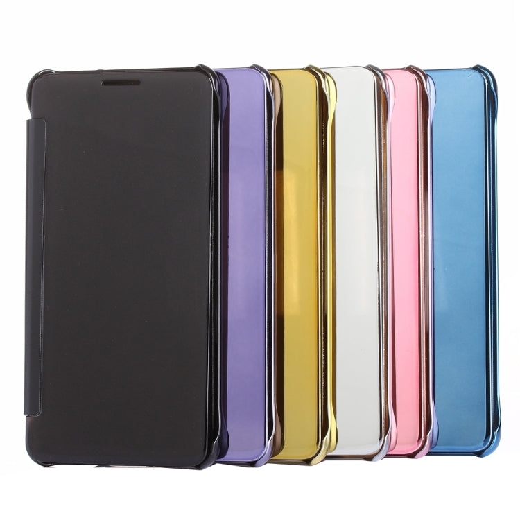 Electroplating Mirror Horizontal Flip Leather Case for Galaxy A9 (2016) / A900