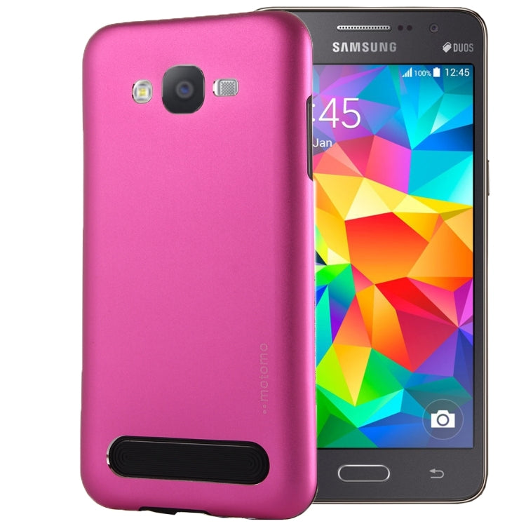 For Galaxy Grand Prime / G530 MOTOMO Armor Metal + TPU Protective Case