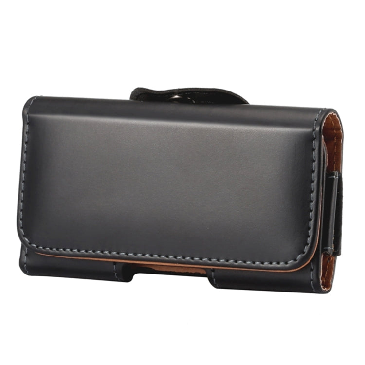 For Galaxy S7 Edge / G935 & S6 / Edge G925 Polished Surface Texture Vertical Flip Leather Case of Waist Bag with Square Head Back Splint (Black)