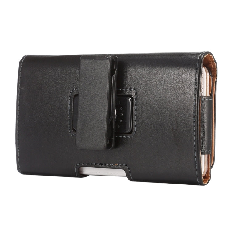 For Galaxy S7 Edge / G935 & S6 Edge / G925 Lambskin Texture Vertical Flip Leather Case of Waist Bag with Rotatable Back Splint (Black)