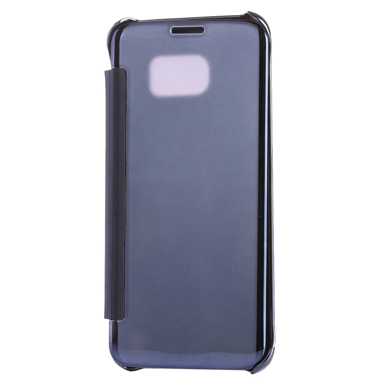 For Galaxy S7 Edge / G935 Electroplating Mirror Horizontal Flip PC + PU Leather Case