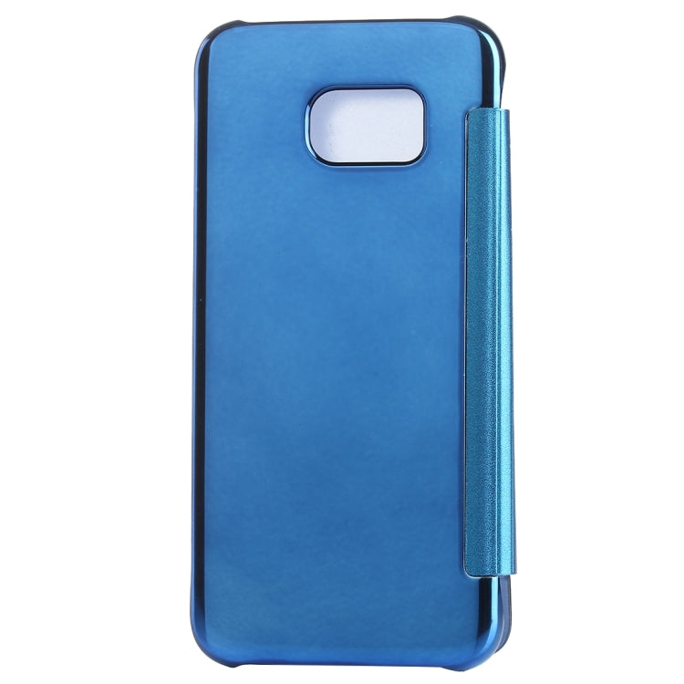 For Galaxy S7 Edge / G935 Electroplating Mirror Horizontal Flip PC + PU Leather Case