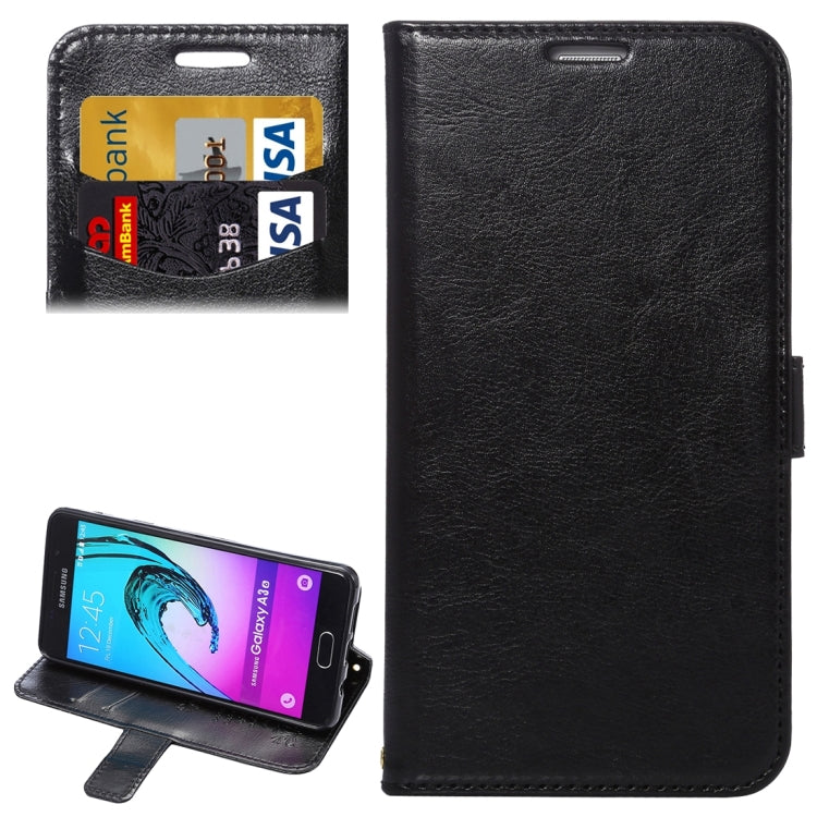 For Galaxy A3(2016) / A310 Lambskin Texture Printing Horizontal Flip Leather Case with Holder & Card Slots & Lanyard