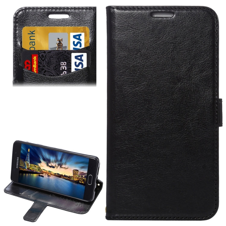 For Galaxy A5(2016) / A510 Lambskin Texture Printing Horizontal Flip Leather Case with Holder & Card Slots & Lanyard