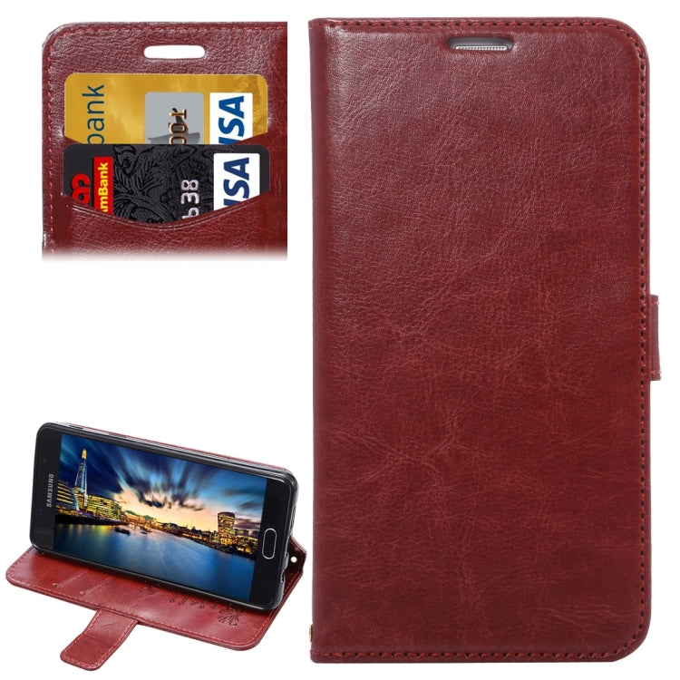 For Galaxy A5(2016) / A510 Lambskin Texture Printing Horizontal Flip Leather Case with Holder & Card Slots & Lanyard