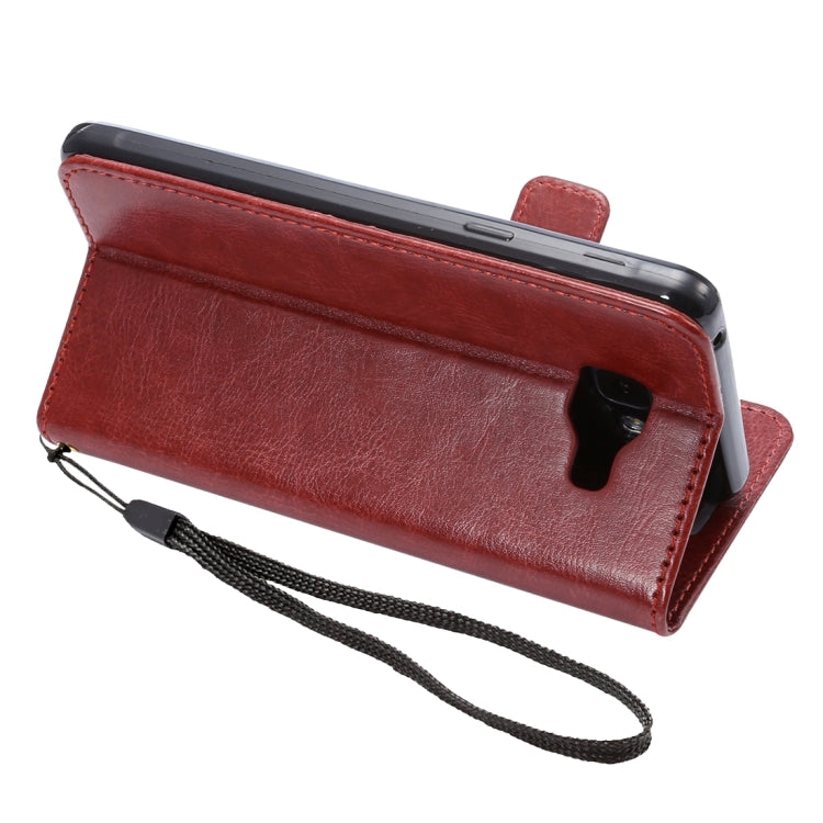 For Galaxy A5(2016) / A510 Lambskin Texture Printing Horizontal Flip Leather Case with Holder & Card Slots & Lanyard