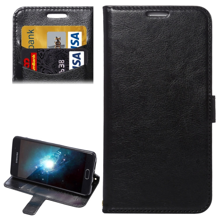 For Galaxy A7(2016) / A710 Lambskin Texture Printing Horizontal Flip Leather Case with Holder & Card Slots & Lanyard