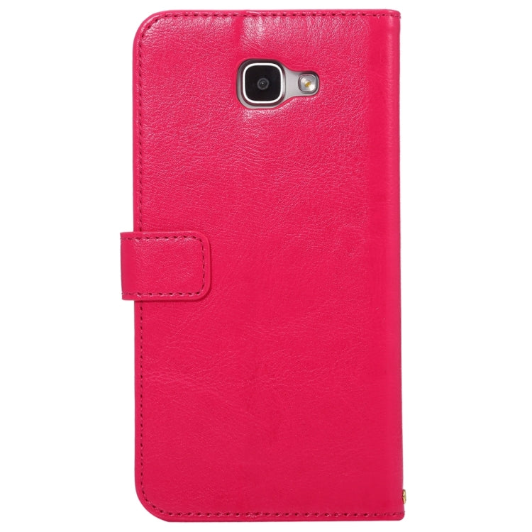 For Galaxy A7(2016) / A710 Lambskin Texture Printing Horizontal Flip Leather Case with Holder & Card Slots & Lanyard