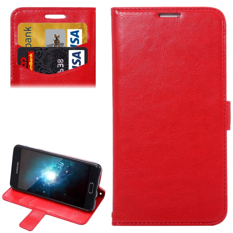 For Galaxy A7(2016) / A710 Lambskin Texture Printing Horizontal Flip Leather Case with Holder & Card Slots & Lanyard