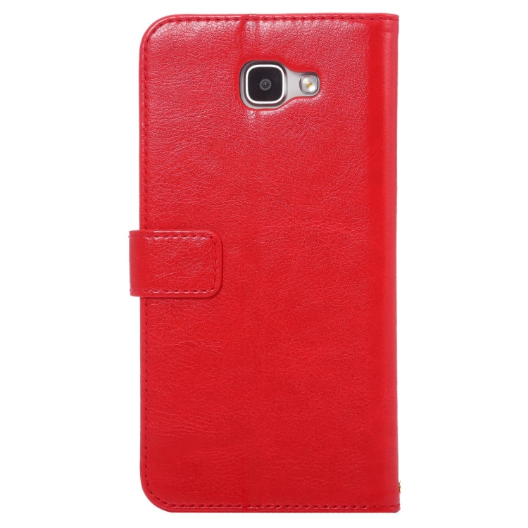 For Galaxy A7(2016) / A710 Lambskin Texture Printing Horizontal Flip Leather Case with Holder & Card Slots & Lanyard
