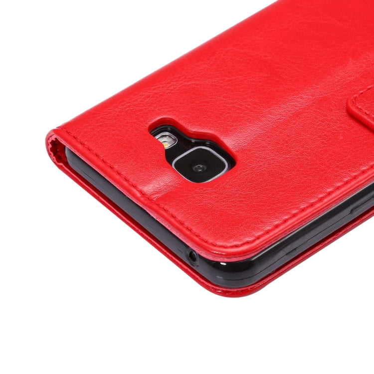 For Galaxy A9(2016) / A900 Lambskin Texture Printing Horizontal Flip Leather Case with Holder & Card Slots & Lanyard