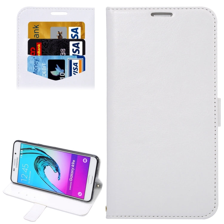 For Galaxy A9(2016) / A900 Lambskin Texture Printing Horizontal Flip Leather Case with Holder & Card Slots & Lanyard