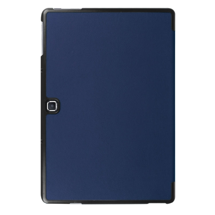 3-folding Custer Texture Horizontal Flip Leather Case with Holder for Galaxy TabPro S