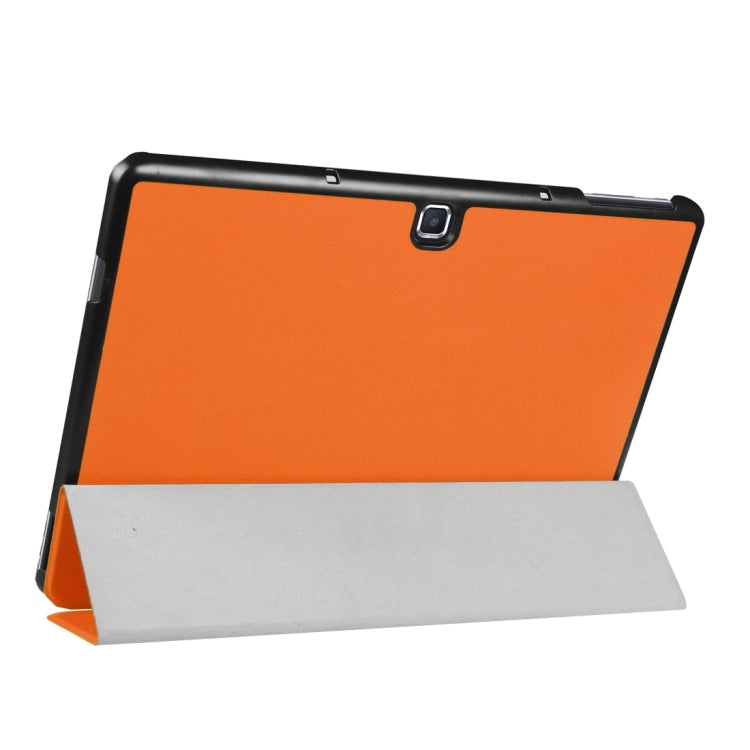 3-folding Custer Texture Horizontal Flip Leather Case with Holder for Galaxy TabPro S