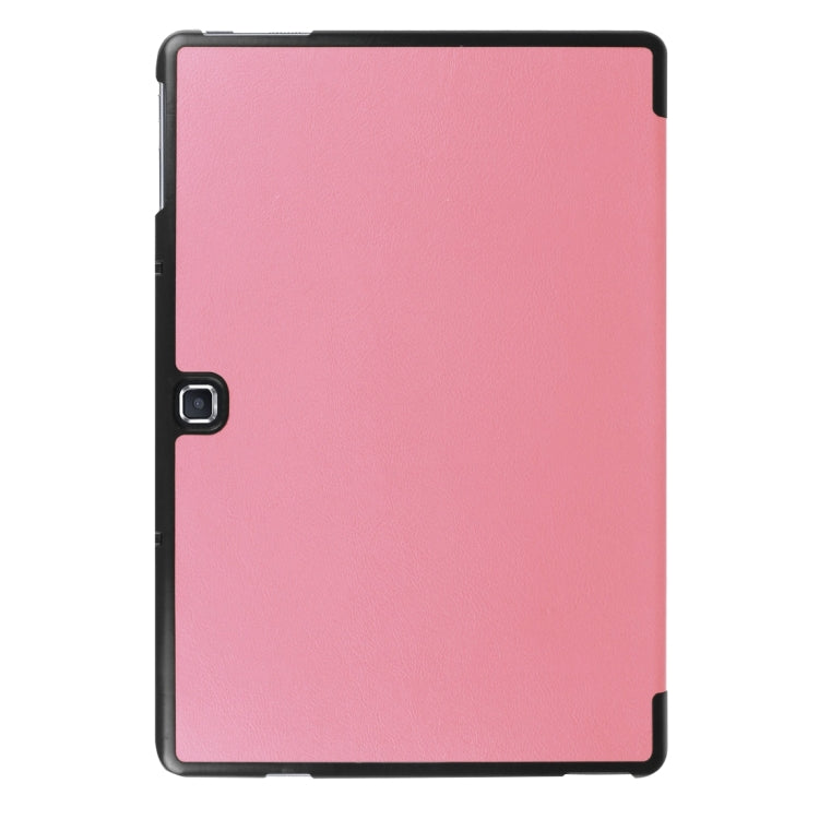 3-folding Custer Texture Horizontal Flip Leather Case with Holder for Galaxy TabPro S
