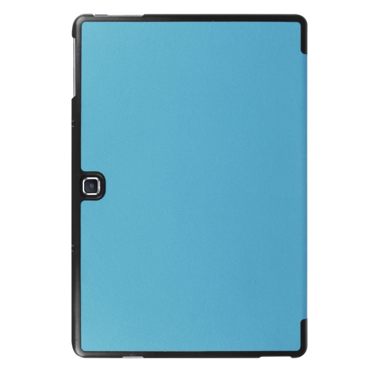 3-folding Custer Texture Horizontal Flip Leather Case with Holder for Galaxy TabPro S
