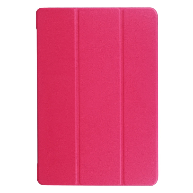 3-folding Custer Texture Horizontal Flip Leather Case with Holder for Galaxy TabPro S