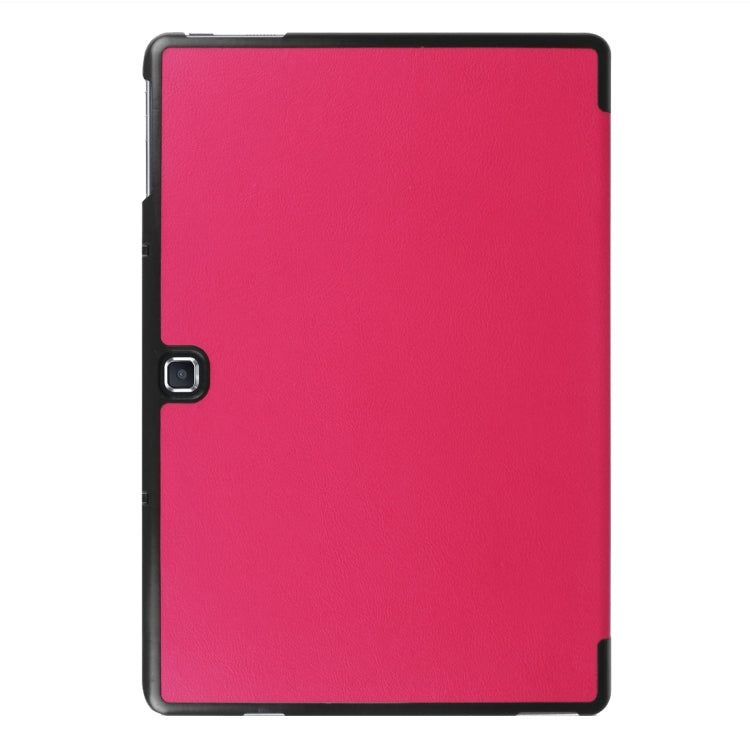 3-folding Custer Texture Horizontal Flip Leather Case with Holder for Galaxy TabPro S