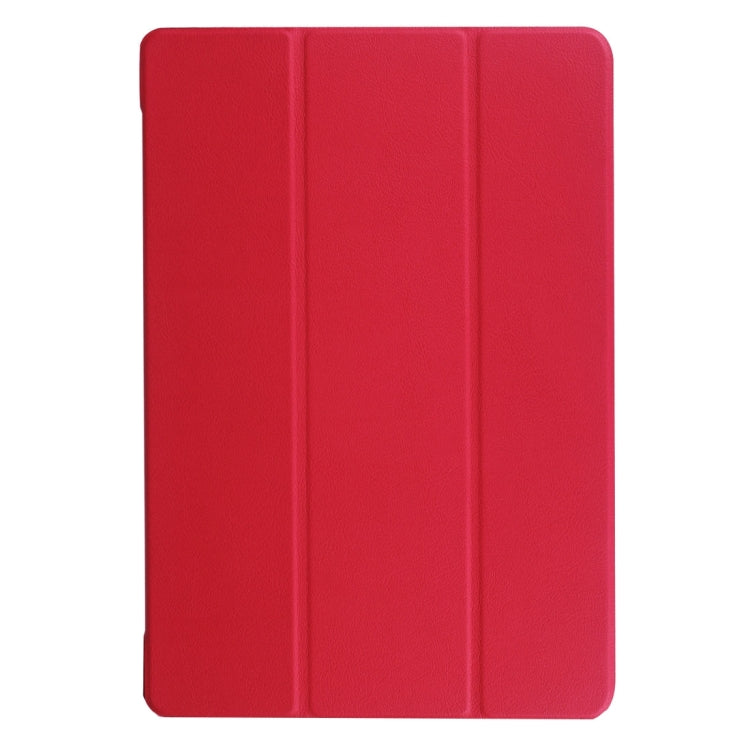 3-folding Custer Texture Horizontal Flip Leather Case with Holder for Galaxy TabPro S