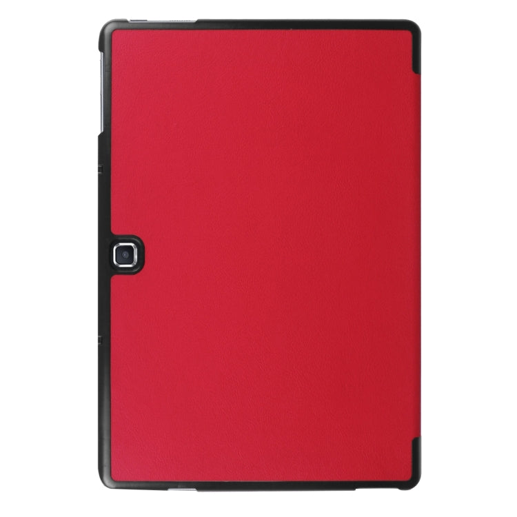 3-folding Custer Texture Horizontal Flip Leather Case with Holder for Galaxy TabPro S