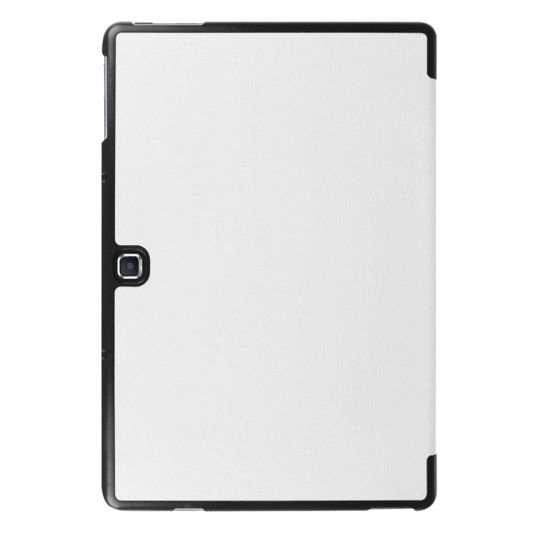 3-folding Custer Texture Horizontal Flip Leather Case with Holder for Galaxy TabPro S