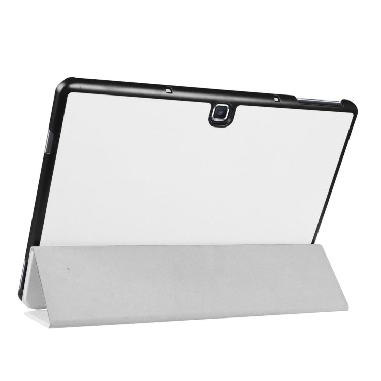 3-folding Custer Texture Horizontal Flip Leather Case with Holder for Galaxy TabPro S