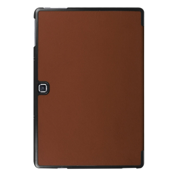 3-folding Custer Texture Horizontal Flip Leather Case with Holder for Galaxy TabPro S