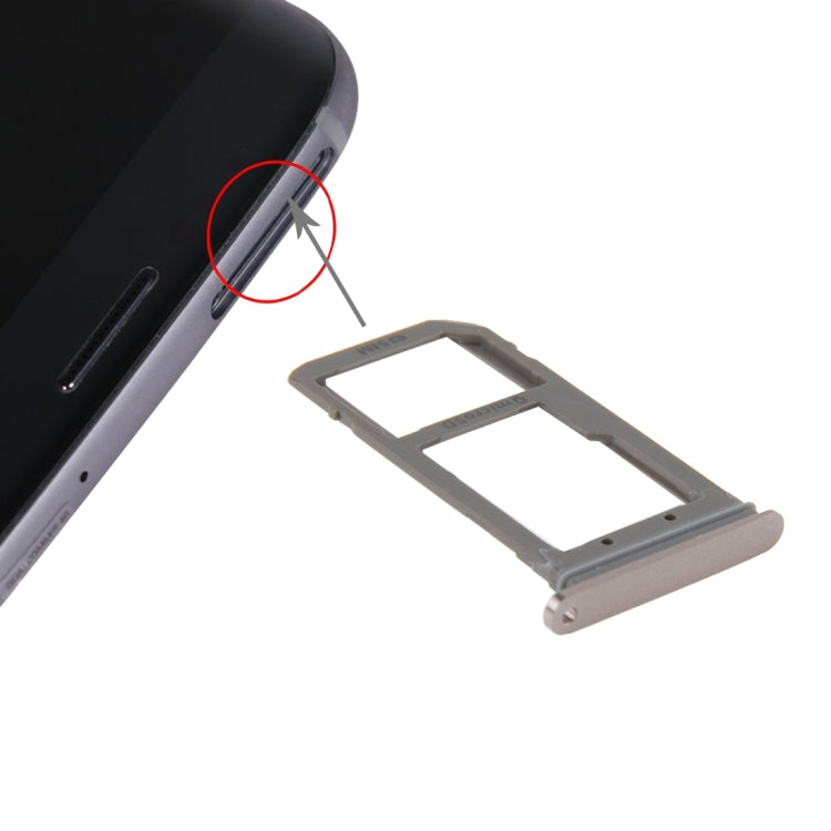 For Galaxy S7 Edge / G935 SIM Card Tray and Micro SD Card Tray