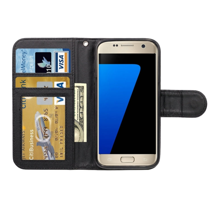 For Galaxy S7 / G930 Snakeskin Texture Horizontal Flip Leather Case with Wallet & Holder & Card Slots