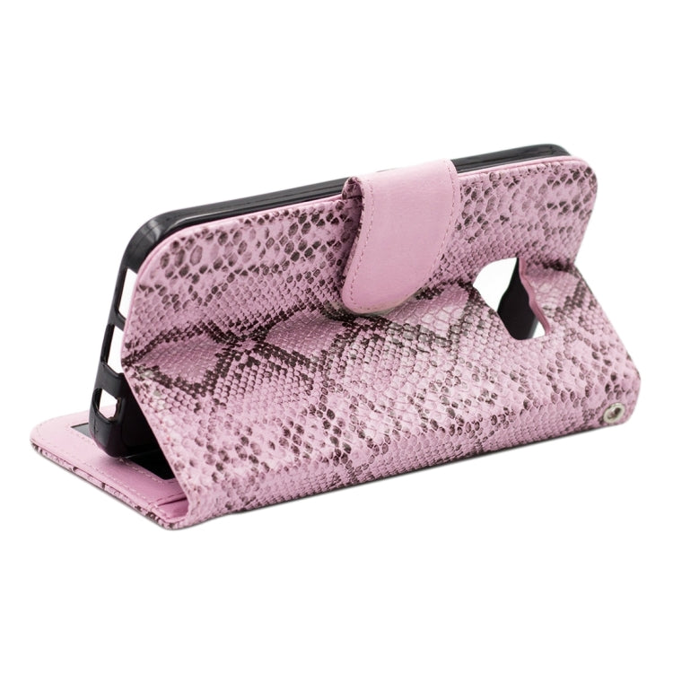 For Galaxy S7 / G930 Snakeskin Texture Horizontal Flip Leather Case with Wallet & Holder & Card Slots