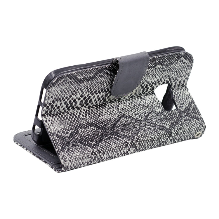 For Galaxy S7 / G930 Snakeskin Texture Horizontal Flip Leather Case with Wallet & Holder & Card Slots