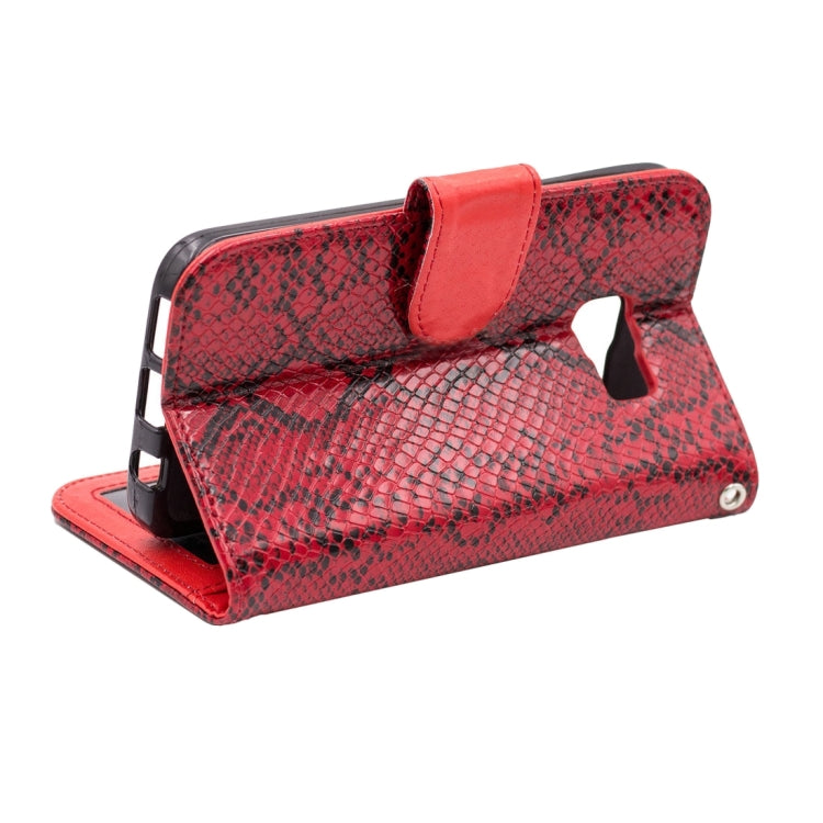 For Galaxy S7 / G930 Snakeskin Texture Horizontal Flip Leather Case with Wallet & Holder & Card Slots