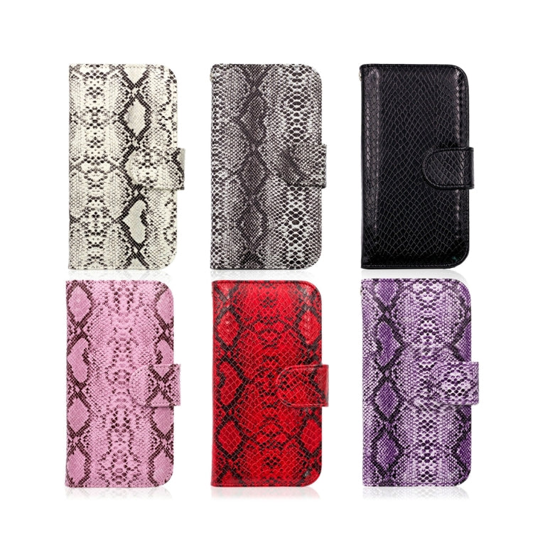 For Galaxy S7 / G930 Snakeskin Texture Horizontal Flip Leather Case with Wallet & Holder & Card Slots